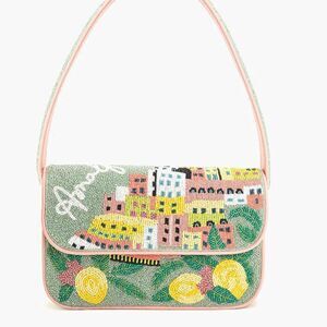 AMERICA & BEYOND Amalfi Dreams Beaded Shoulder / Clutch Bag NWT
